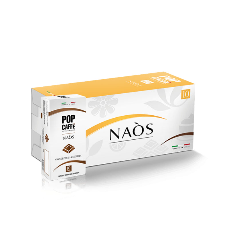 Capsule Nespresso Pop Caffe Naos Cioccolato alla Nocciola da 100 capsule