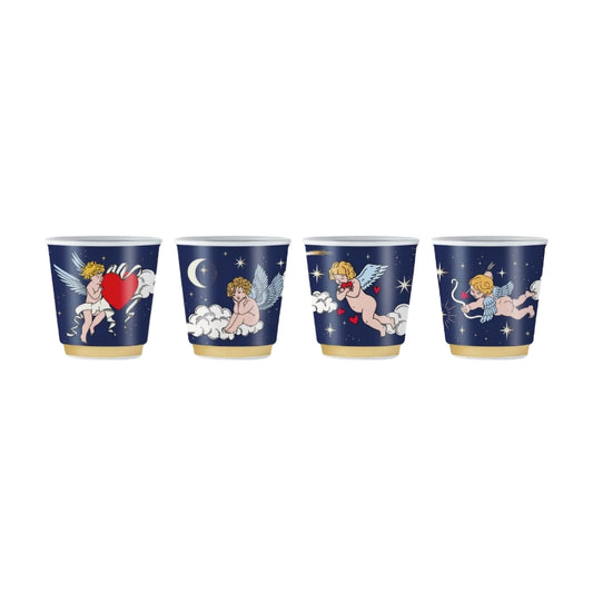 Set 4 bicchierini con angeli - Cielo Stellato