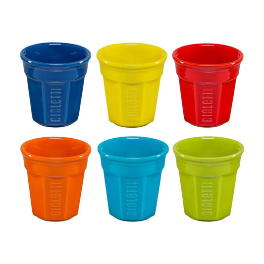 Set 6 bicchierini ottagonali Colorati