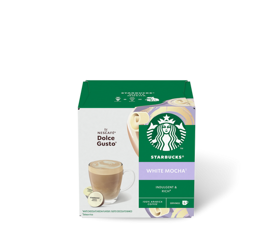 Capsule Caffe Dolce Gusto Starbucks White Moka da 12 capsule