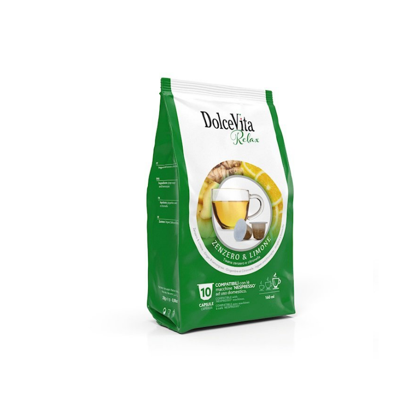 Capsule Nespresso Dolce Vita Zenzero e Limone da 120 capsule