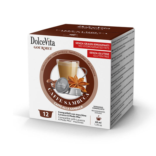 Capsule A Modo Mio Dolce Vita Caffe alla Sambuca da 96 capsule