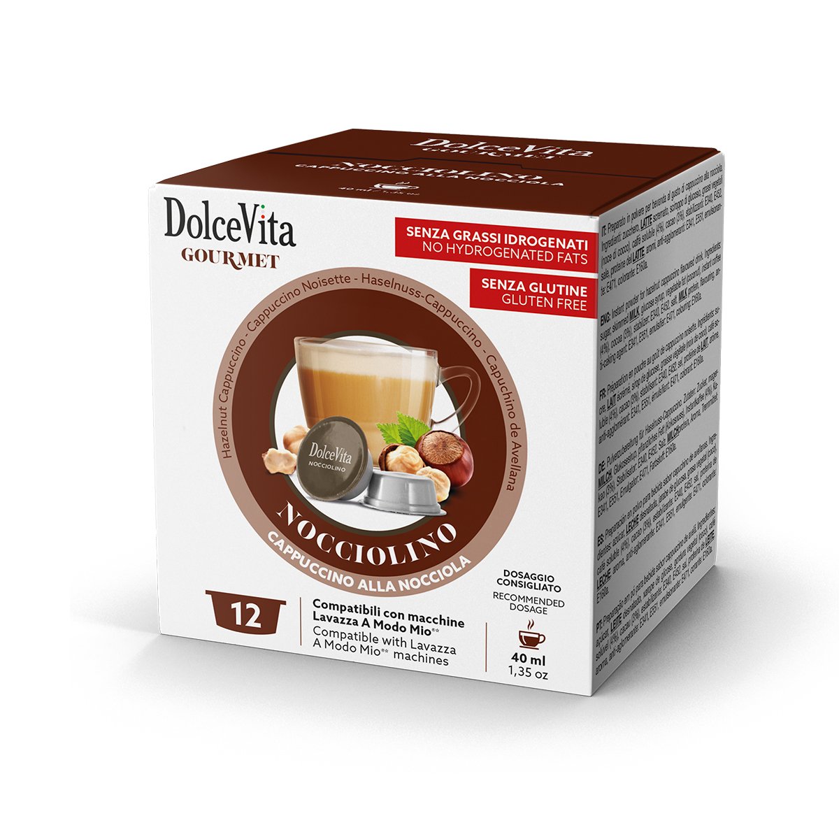 Capsule A Modo Mio Dolce Vita Nocciolino da 96 capsule