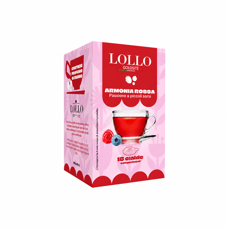 Cialde in Carta Lollo Armonia Rossa da 18 cialde