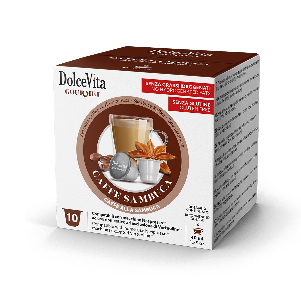 Capsule Nespresso Dolce Vita Sambuca da 80 capsule