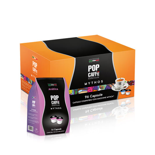 Capsule Mythos Mitaca Pop Caffe Arabica da 96 capsule